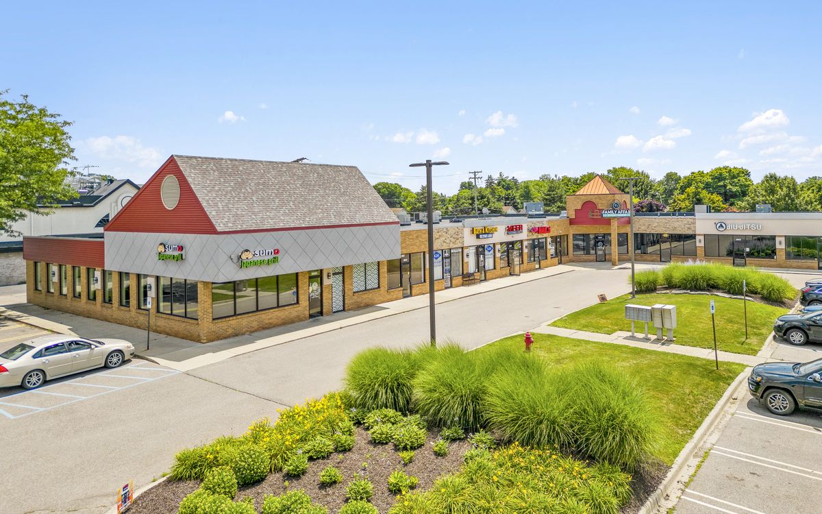 LA Plaza strip mall shopping center in Livonia, Michigan